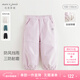 MARC&JANIE馬克珍妮男女童城市戶(hù)外軟殼工裝褲兒童加絨褲子冬裝241138