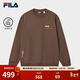 FILA 斐樂(lè )官方男子套頭衛衣冬新款時(shí)尚休閑寬松純棉針織上衣 木蘭棕-BN L 175/96A/L