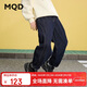 馬騎頓（MQD）男童秋季新款學(xué)院風(fēng)休閑百搭長(cháng)褲中大童牛仔褲 原牛仔色 140