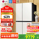 LG冰箱對開(kāi)門(mén) 風(fēng)冷無(wú)霜變頻超薄655升大容量家用 凈味養鮮 抗指紋鋼化玻璃門(mén)S652GTW16B 凝脂白