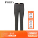 PORTS寶姿秋冬新品女裝中腳口長(cháng)褲LM9N014NFE010 黑色格子 S (4)