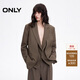 ONLY 2024春季時(shí)尚簡(jiǎn)約無(wú)領(lǐng)設計寬松西裝外套女|124108004