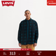 Levi's李維斯滑板系列男士美式復古vintage街頭潮流格紋襯衫外套 藍黑色 M