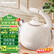 格來(lái)德（Grelide）燒水壺歐式復古保溫316不銹鋼電熱水壺多段控溫電水壺恒溫防燙家用熱水壺D1215E白色