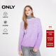 ONLY2024冬季新款時(shí)尚優(yōu)雅含綿羊毛漸變寬松針織衫女|125113028 C35 花瓣紫色 S (160) 80A