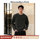 Abercrombie & Fitch經(jīng)典小麋鹿圖案美式棉質(zhì)圓領(lǐng)套頭長(cháng)袖T恤25秋冬男裝124-5565 灰黑色 S (175/92A) 尺碼偏大，建議小一碼