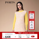 PORTS寶姿秋冬新款女裝連衣裙SM9K201NXX002 活力黃混色 M