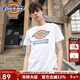 Dickies情侶款短袖男 經(jīng)典logo印花短袖t恤休閑寬松純棉上衣DK007088 白色 S