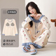 貓人睡衣女款純棉長(cháng)袖春秋新款家居服可外穿薄款小清新田園套裝