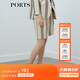 PORTS寶姿 商場(chǎng)同款新品女裝條紋網(wǎng)眼肌理短褲LL8P055KFQ051 丈青條紋 S (4)