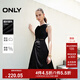 ONLY夏季百搭不規則裙擺中長(cháng)款吊帶連衣裙女|124207093 H1Z 黑色 L (170) 88A