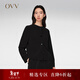 OVV【重磅真絲】春夏熱賣(mài)女裝鬼縐經(jīng)典圓領(lǐng)夾克外套 黑色（凈色）18 M