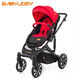 BABYJOEY嬰兒推車(chē)高景觀(guān)雙向可坐躺超輕便折疊四輪避震手推車(chē)嬰兒車(chē)賓尼爾 曼巴紅 四輪