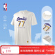 NBA【新品】楊瀚森哈利伯頓東契齊亞歷山大庫里t恤短袖男夏裝籃球服 湖人-東契奇運動(dòng)休閑T恤(白色) XL
