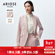艾諾絲雅詩(shī)【商場(chǎng)同款】春秋款職場(chǎng)OL風(fēng)收腰顯瘦粉色西裝外套女20211341 櫻花粉 M