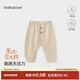 babylove寶寶褲子春季大PP褲休閑束腿褲嬰幼兒外出百搭衛褲小童長(cháng)褲男女 淺卡其 90 cm
