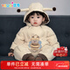 優(yōu)奇嬰兒衣服男女寶寶秋冬加厚連體衣嬰幼兒深秋棉服哈衣外出爬爬服