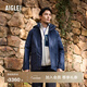 AIGLE艾高秋冬款GORE-TEX防風(fēng)上衣防雨透汽戶(hù)外休閑棉服男士外套 帝國深藍 AQ393 L