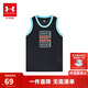 安德瑪（Under Armour）童裝籃球訓練背心網(wǎng)眼透氣夏款背心寬松無(wú)袖休閑上衣1390126