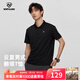 諾詩(shī)蘭（NORTHLAND）【經(jīng)典款】26夏季戶(hù)外男女吸濕速干排汗透氣polo短袖T恤 純黑色-87E男 2XL (185)