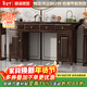 和諧家園 新中式實(shí)木供桌神臺翹頭案紫金檀木中堂六件套家用客廳條案玄關(guān) 條案/供桌/神臺（馬蹄腿設計） 組裝