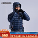 黑冰戶(hù)外男款鵝絨保暖700蓬防風(fēng)防潑透濕輕量排骨內膽羽絨服 F8518MJ F8519MJ(連帽)-藏藍 L