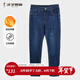 才子（TRIES）男士牛仔褲冬季加絨加厚保暖長(cháng)褲直筒修身寬松版型休閑商務(wù)男裝 藍色 34 /87.4cm