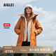 AIGLE【25年冬季新品】艾高女士棉服外套功能面料MTD防風(fēng)防雨透汽棉服 蜂蜜姜黃 BT412 建議拍小 M 38 165/88A
