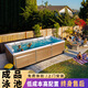 戶(hù)外無(wú)邊際游泳池別墅庭院家用恒溫沖浪SPA智能亞克力成品泳池 智能泳池配件