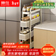 帥仕（shuaishi）廚房夾縫置物架抽拉柜免安裝收納推車(chē)多功能層架儲物架落地架