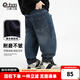 小象漢姆童裝男童中大童牛仔褲加絨秋冬兒童保暖長(cháng)褲冬季韓版潮 藍色 150 cm