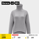 蕉內（Bananain）303+++熱皮女士高領(lǐng)毛衣加厚加絨百搭打底外穿保暖秋冬 礦麻灰 M