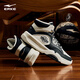 鴻星爾克板鞋男冬季高幫滑板鞋保暖休閑運動(dòng)鞋厚底增高板鞋【制霸-擎天】 橡芽白/正黑（常規） 42