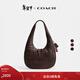 蔻馳（COACH）Coachtopia/蔻馳之城棋盤(pán)格Upcrafted Alter/Ego Crescent單肩包 楓棕色
