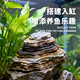 藏山遠景魚(yú)缸天然造景石千層小塊烏龜曬臺原石假山盆景微景觀(guān)奇石溪流景 天然千層5斤【3-7塊左右】 5-10厘米搭配