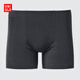 優(yōu)衣庫男裝AIRism無(wú)痕針織短褲空氣衣普通腰內褲26春夏新款485019 485019/09黑色 L