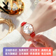花花公子（PLAYBOY）品牌手表女士潮流時(shí)尚女款石英表氣質(zhì)女表簡(jiǎn)約學(xué)生腕表防水輕薄表 花花公子-2061-紅皮玫殼白面女