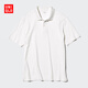 優(yōu)衣庫男裝女裝AIRism POLO衫/短袖T恤482302 00 白色 M