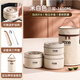 美廚（MAXCOOK）316不銹鋼保溫飯盒上班族專(zhuān)用微波爐加熱多層 三層典雅白1600ml送餐具保