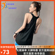 COZOK運動(dòng)罩衫女生寬松工字瑜伽服上衣無(wú)袖速干透氣跑步可外穿健身背心 網(wǎng)紗雙層背心-黑色 M