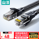 山澤超六類(lèi)網(wǎng)線(xiàn)8米 CAT6A類(lèi)純銅萬(wàn)兆成品編織棉網(wǎng)線(xiàn)家用電腦網(wǎng)絡(luò )8芯雙絞2.5g兼容千兆工程跳線(xiàn)MWD6A080