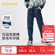 巴拉巴拉童裝兒童褲子男童長(cháng)褲秋冬裝寶寶直筒褲加絨時(shí)尚潮酷