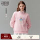 Teenie Weenie小熊女裝衛衣2025秋新款圓領(lǐng)簡(jiǎn)約學(xué)院風(fēng)休閑時(shí)尚上衣 粉色 S (160)