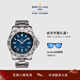 百年靈（BREITLING）復仇者雙時(shí)區自動(dòng)機械腕表男士手表藍色44瑞士機械表 藍色鋼帶44-折疊扣