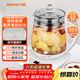 九陽(yáng)（Joyoung）養生壺迷你玻璃花茶壺煮茶器 12大功能11檔溫度 0膠水恒溫電熱燒水壺1.5L 1506BQ