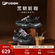 FILA FUSION斐樂(lè )潮牌女鞋BIANCO厚底休閑奶茶系列硬糖鞋運動(dòng)老爹鞋 【黑糖臟咖】黑/影黑灰-BD 37.5