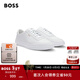 雨果博斯BOSS【情人節禮物】男士金色徽標裝飾運動(dòng)鞋 100-白色 40