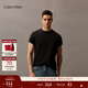 Calvin KleinJeans夏季男士休閑通勤簡(jiǎn)約ck刺繡純棉圓領(lǐng)打底針織短袖T恤上衣 UB1-太空黑 M