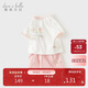 戴維貝拉【繪本系列】女童短褲套裝洋氣夏裝短袖T恤寶寶褲子