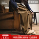 馬登女裝 美式燈芯絨休閑褲秋季復古美拉德氣球褲寬松顯瘦闊腿長(cháng)褲 卡其色 （寬松版型 可拍小一碼） M